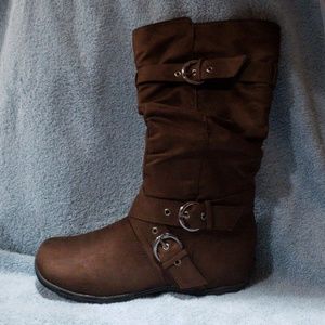 Anna Brown Boots Mid-Calf Size 8